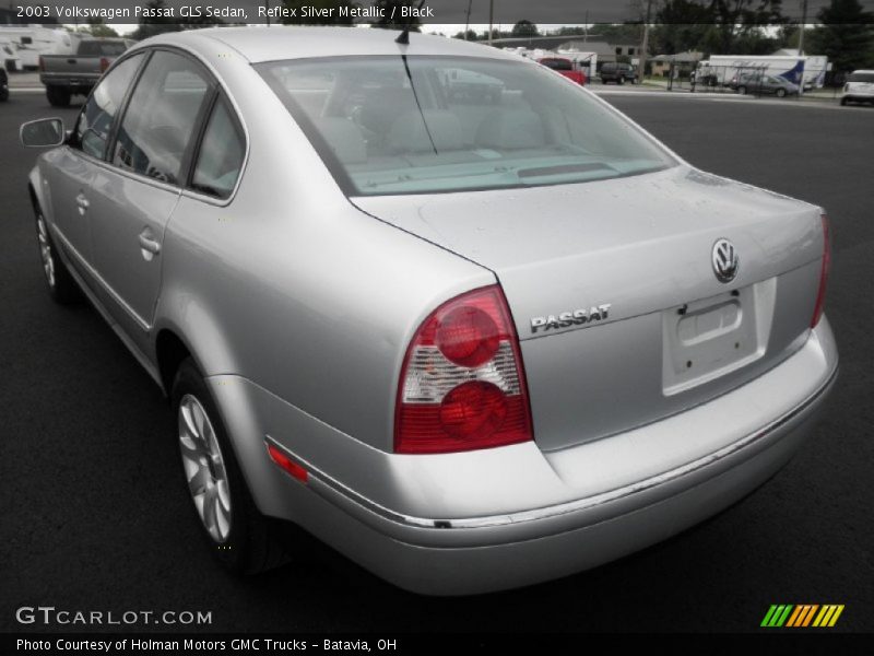 Reflex Silver Metallic / Black 2003 Volkswagen Passat GLS Sedan