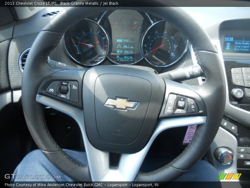 Black Granite Metallic / Jet Black 2013 Chevrolet Cruze LT/RS
