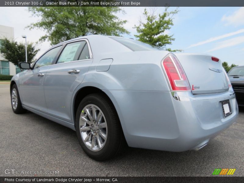 Glacier Blue Pearl / Dark Frost Beige/Light Frost Beige 2013 Chrysler 300 C