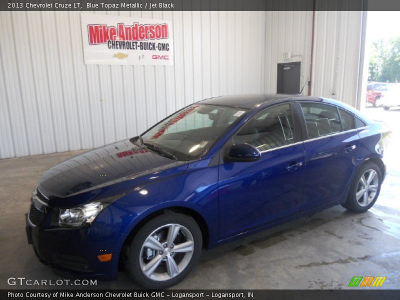 Blue Topaz Metallic / Jet Black 2013 Chevrolet Cruze LT