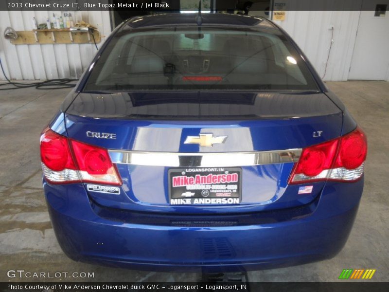 Blue Topaz Metallic / Jet Black 2013 Chevrolet Cruze LT