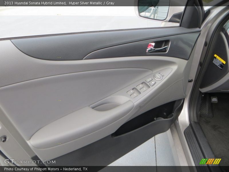 Hyper Silver Metallic / Gray 2013 Hyundai Sonata Hybrid Limited
