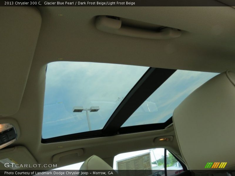 Glacier Blue Pearl / Dark Frost Beige/Light Frost Beige 2013 Chrysler 300 C