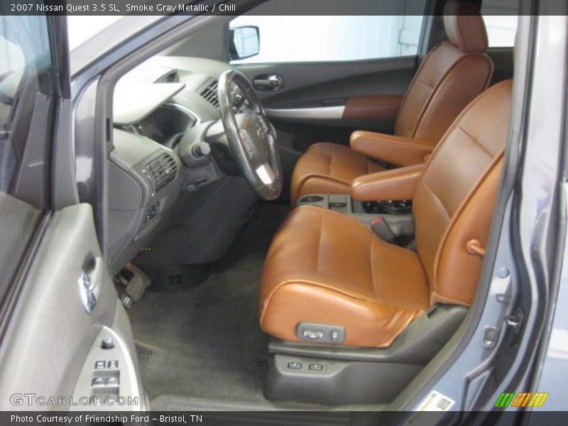 Front Seat of 2007 Quest 3.5 SL