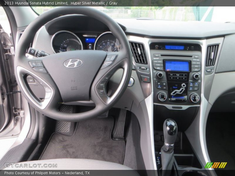 Hyper Silver Metallic / Gray 2013 Hyundai Sonata Hybrid Limited