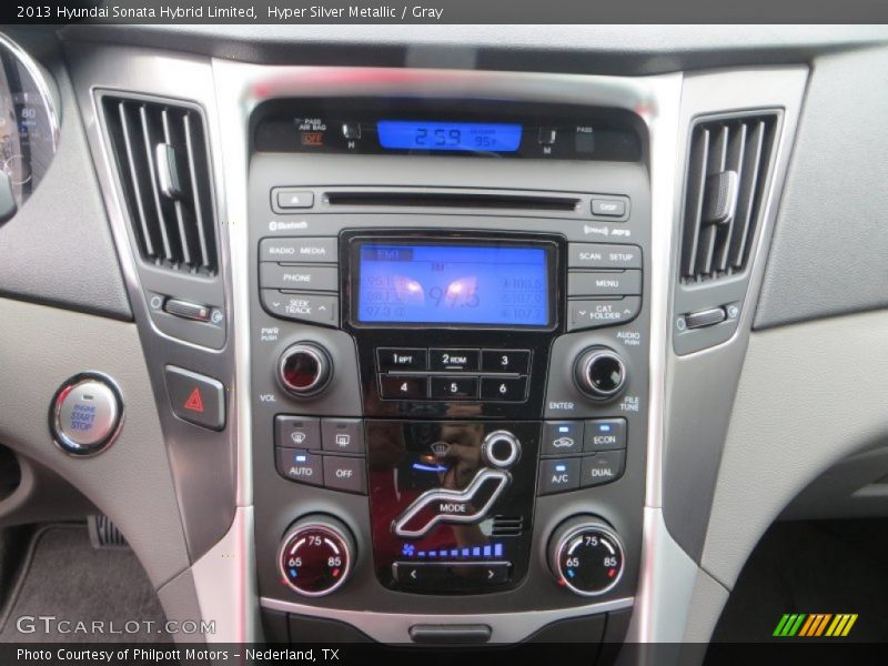 Hyper Silver Metallic / Gray 2013 Hyundai Sonata Hybrid Limited