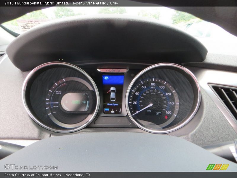 Hyper Silver Metallic / Gray 2013 Hyundai Sonata Hybrid Limited