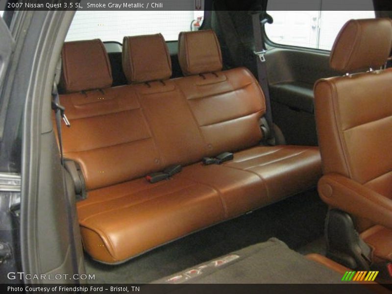 Rear Seat of 2007 Quest 3.5 SL