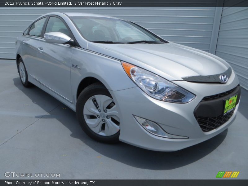 Silver Frost Metallic / Gray 2013 Hyundai Sonata Hybrid Limited