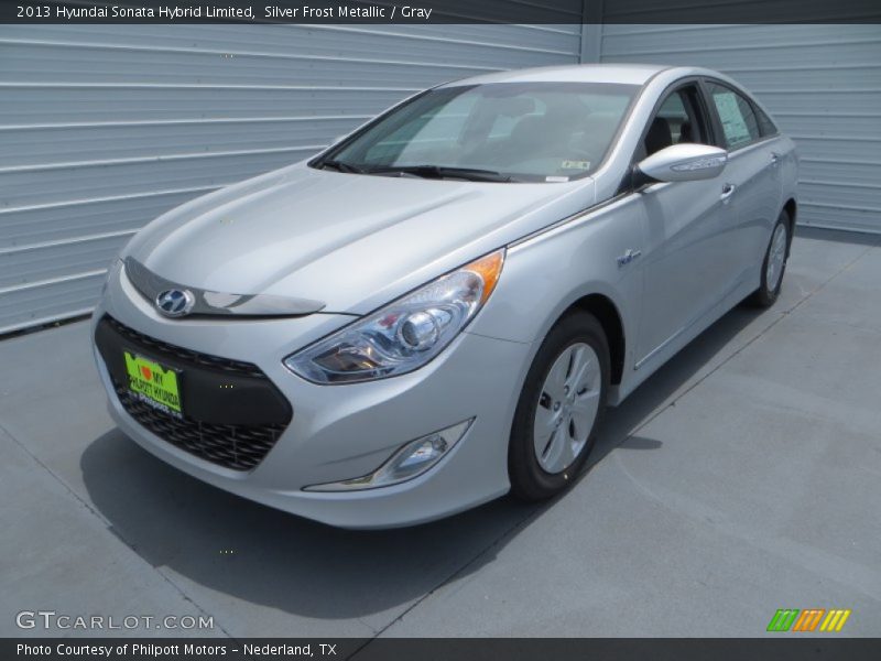 Silver Frost Metallic / Gray 2013 Hyundai Sonata Hybrid Limited