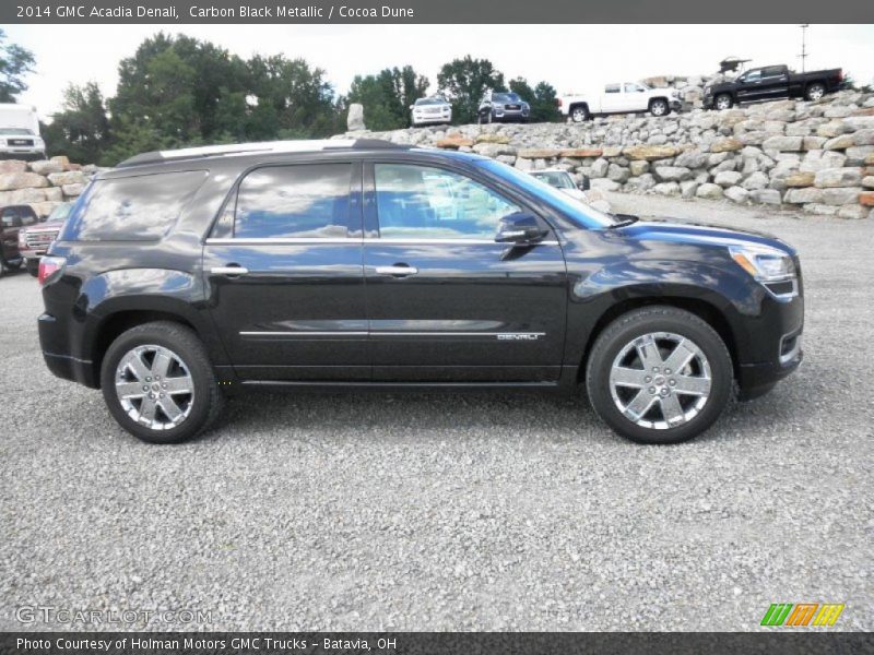 Carbon Black Metallic / Cocoa Dune 2014 GMC Acadia Denali