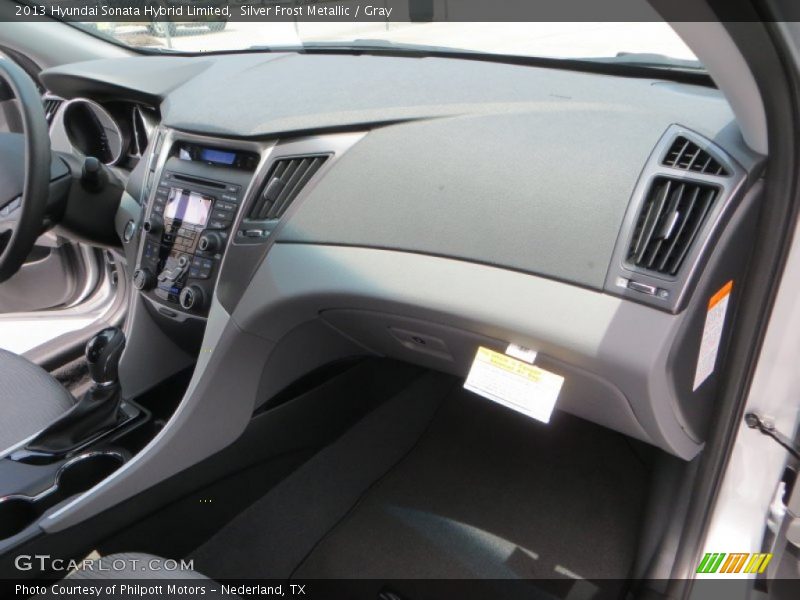 Silver Frost Metallic / Gray 2013 Hyundai Sonata Hybrid Limited
