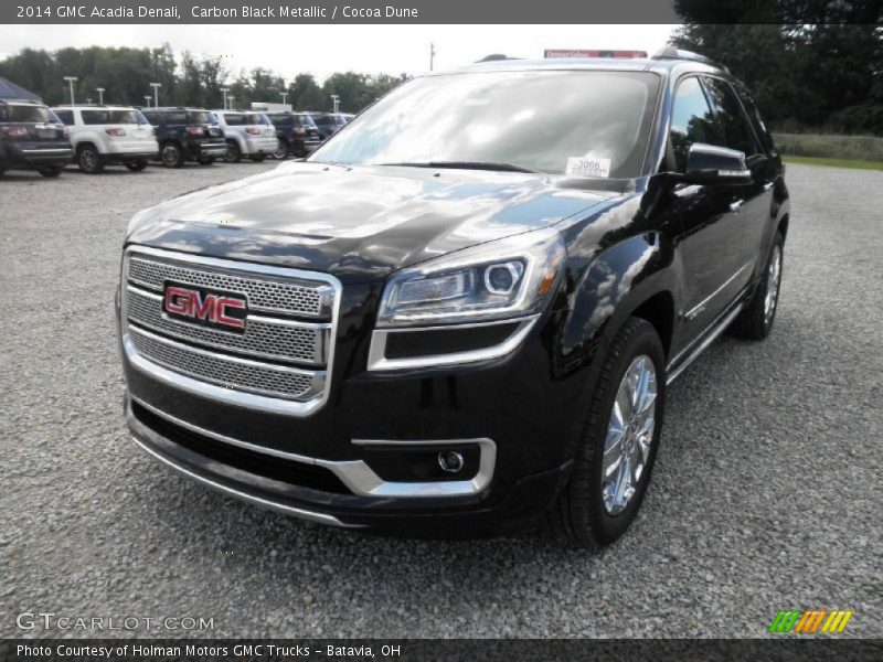 Carbon Black Metallic / Cocoa Dune 2014 GMC Acadia Denali