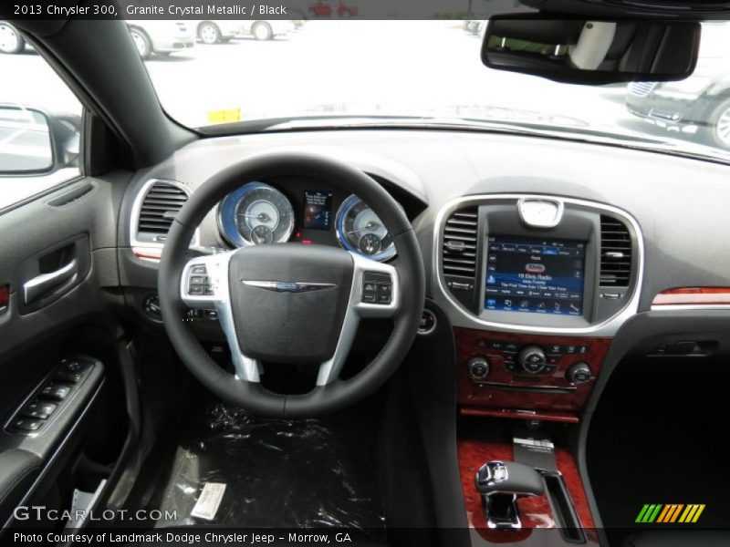 Granite Crystal Metallic / Black 2013 Chrysler 300
