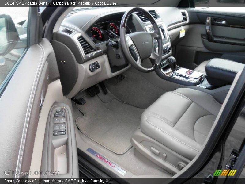Carbon Black Metallic / Cocoa Dune 2014 GMC Acadia Denali