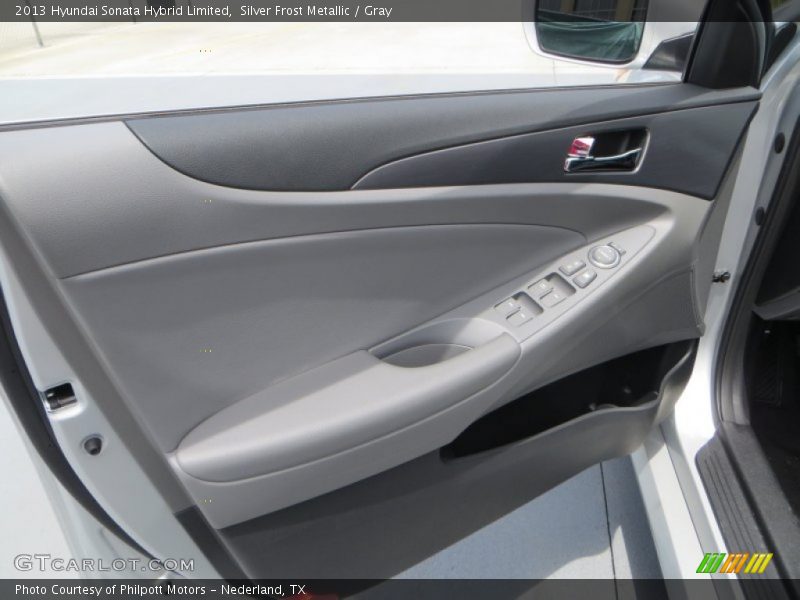 Silver Frost Metallic / Gray 2013 Hyundai Sonata Hybrid Limited
