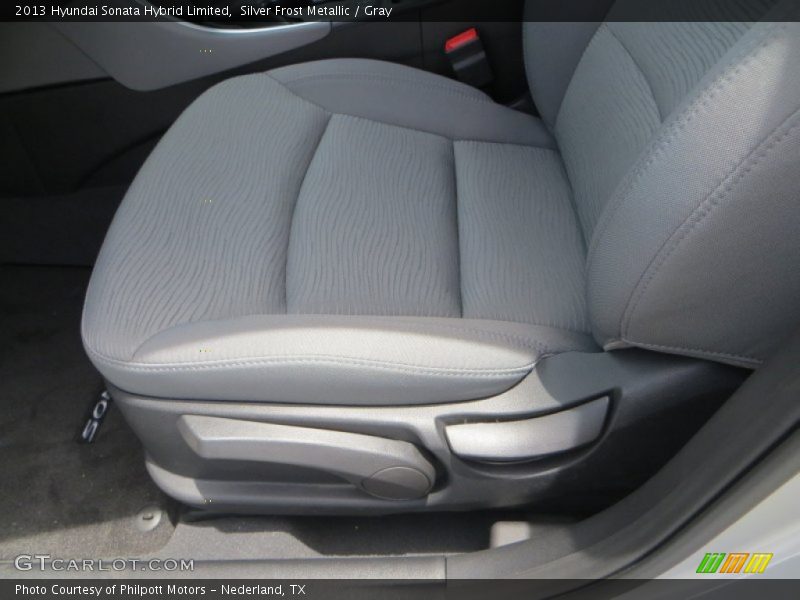 Silver Frost Metallic / Gray 2013 Hyundai Sonata Hybrid Limited