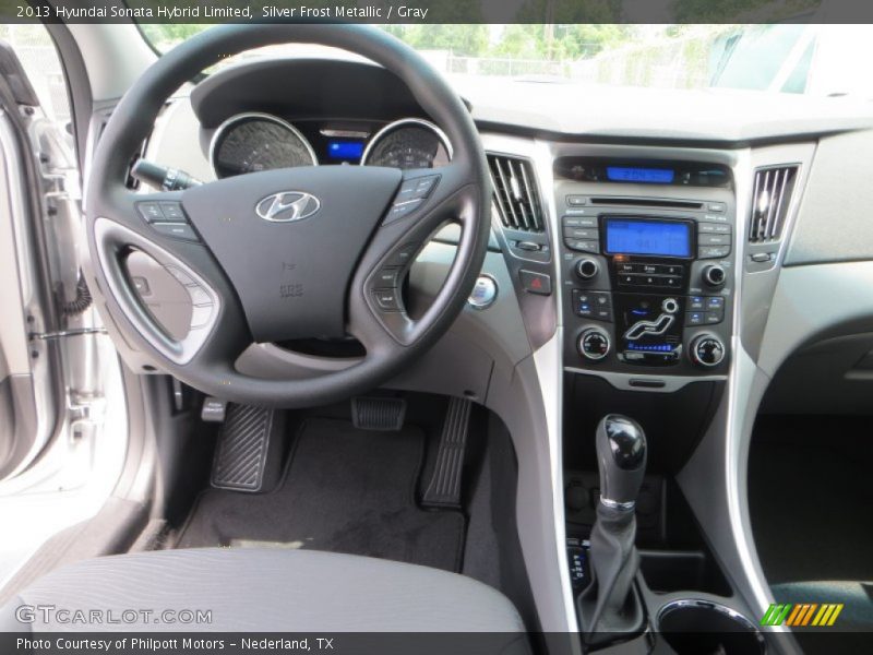 Silver Frost Metallic / Gray 2013 Hyundai Sonata Hybrid Limited