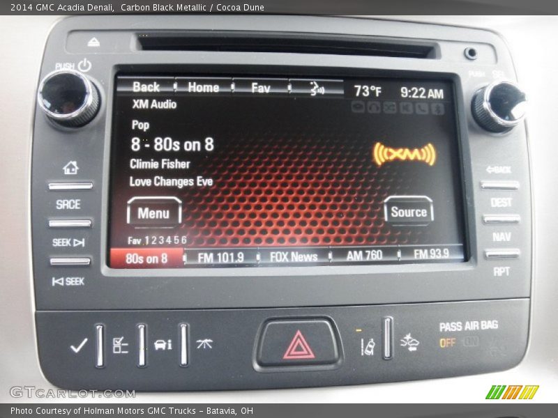 Carbon Black Metallic / Cocoa Dune 2014 GMC Acadia Denali