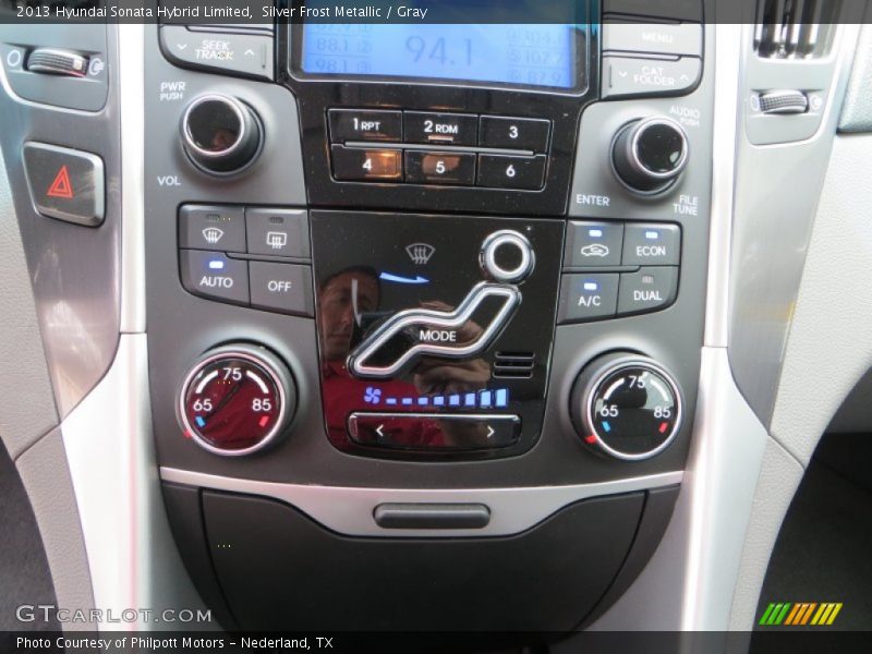 Silver Frost Metallic / Gray 2013 Hyundai Sonata Hybrid Limited