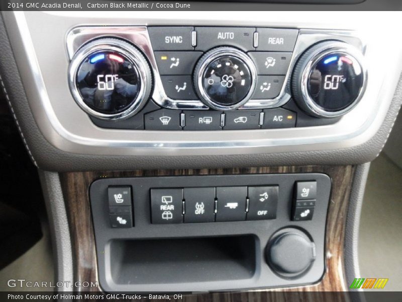 Carbon Black Metallic / Cocoa Dune 2014 GMC Acadia Denali