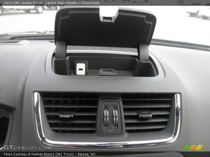 Carbon Black Metallic / Cocoa Dune 2014 GMC Acadia Denali