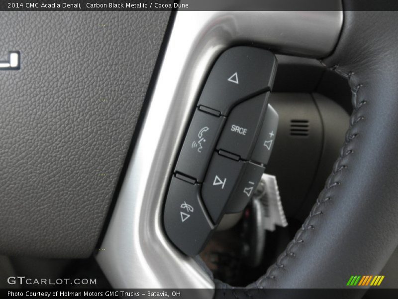 Carbon Black Metallic / Cocoa Dune 2014 GMC Acadia Denali