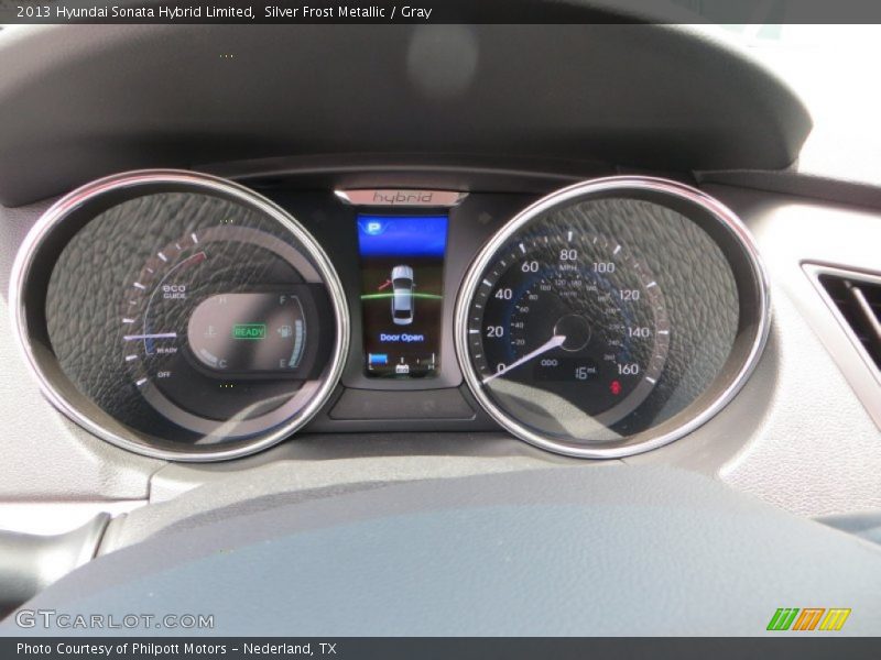 Silver Frost Metallic / Gray 2013 Hyundai Sonata Hybrid Limited
