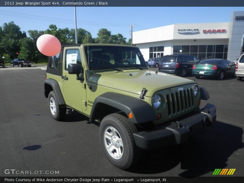 Commando Green / Black 2013 Jeep Wrangler Sport 4x4