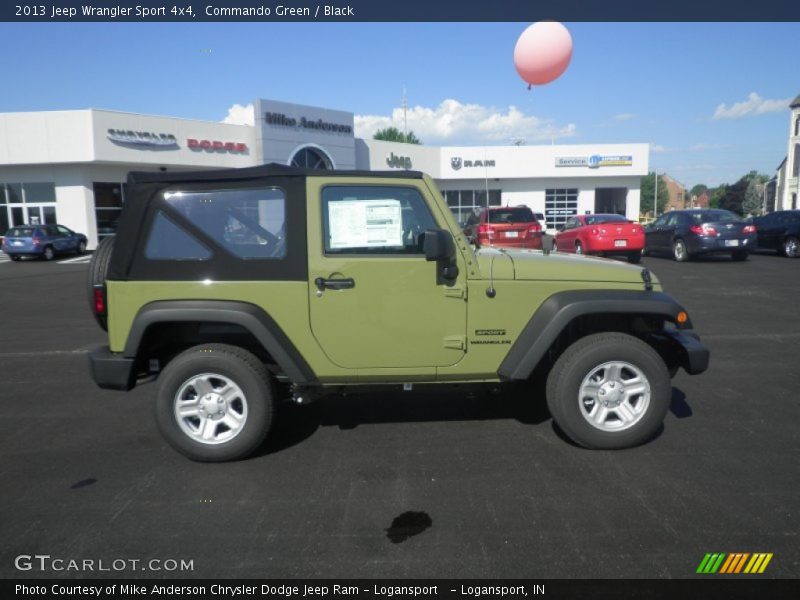 Commando Green / Black 2013 Jeep Wrangler Sport 4x4