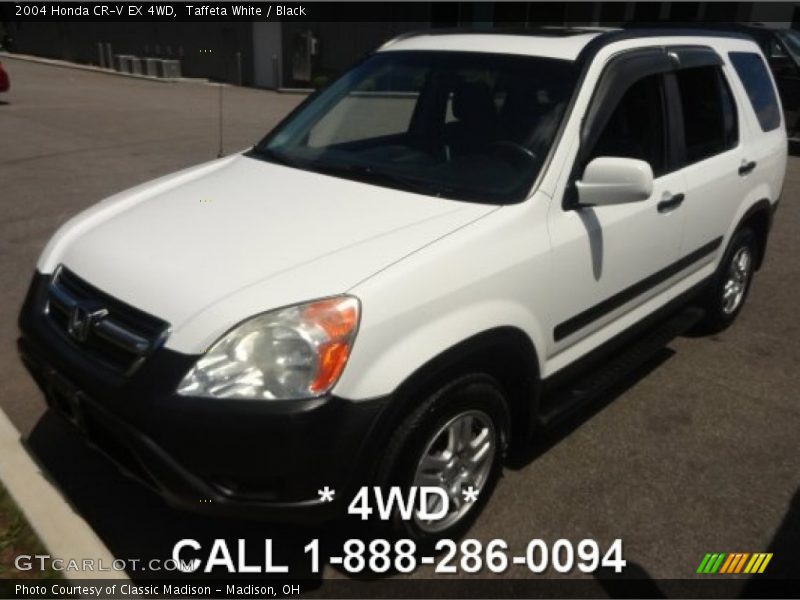 Taffeta White / Black 2004 Honda CR-V EX 4WD
