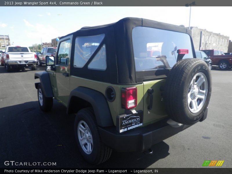 Commando Green / Black 2013 Jeep Wrangler Sport 4x4