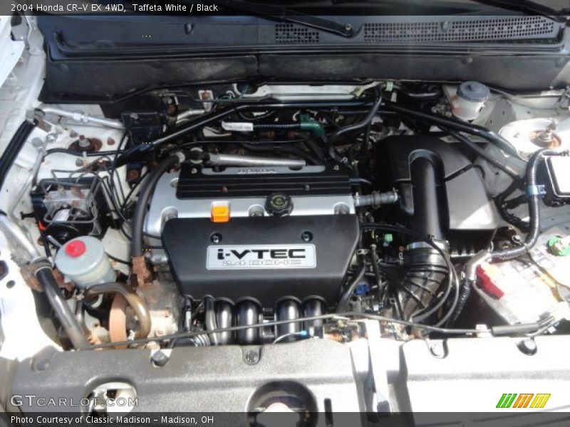 Taffeta White / Black 2004 Honda CR-V EX 4WD