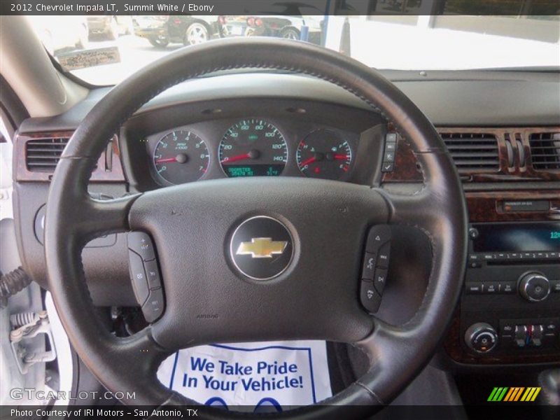Summit White / Ebony 2012 Chevrolet Impala LT