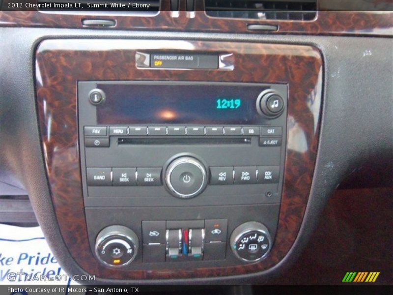 Summit White / Ebony 2012 Chevrolet Impala LT