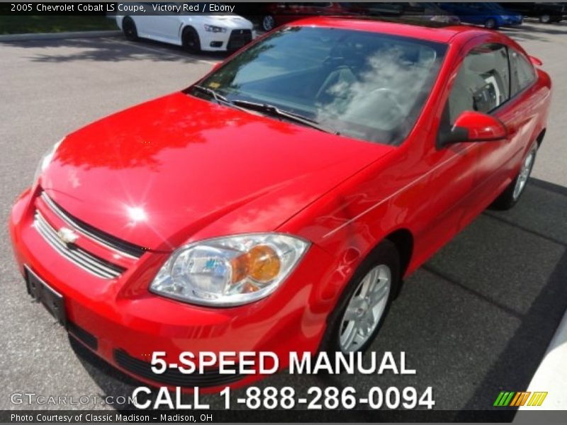 Victory Red / Ebony 2005 Chevrolet Cobalt LS Coupe