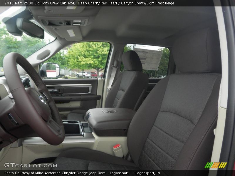 Deep Cherry Red Pearl / Canyon Brown/Light Frost Beige 2013 Ram 2500 Big Horn Crew Cab 4x4