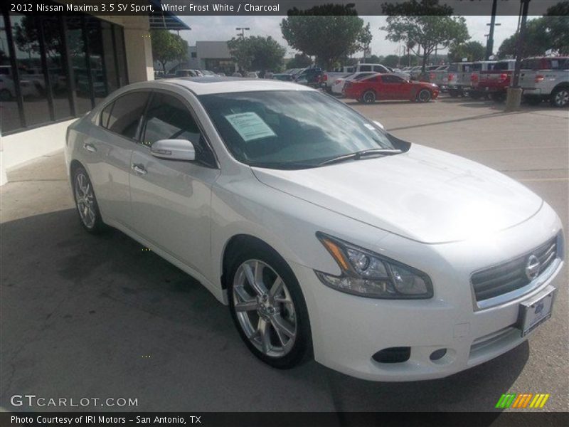 Winter Frost White / Charcoal 2012 Nissan Maxima 3.5 SV Sport