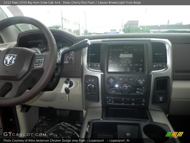 Deep Cherry Red Pearl / Canyon Brown/Light Frost Beige 2013 Ram 2500 Big Horn Crew Cab 4x4