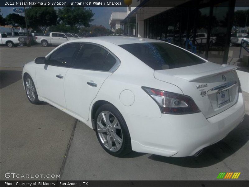 Winter Frost White / Charcoal 2012 Nissan Maxima 3.5 SV Sport