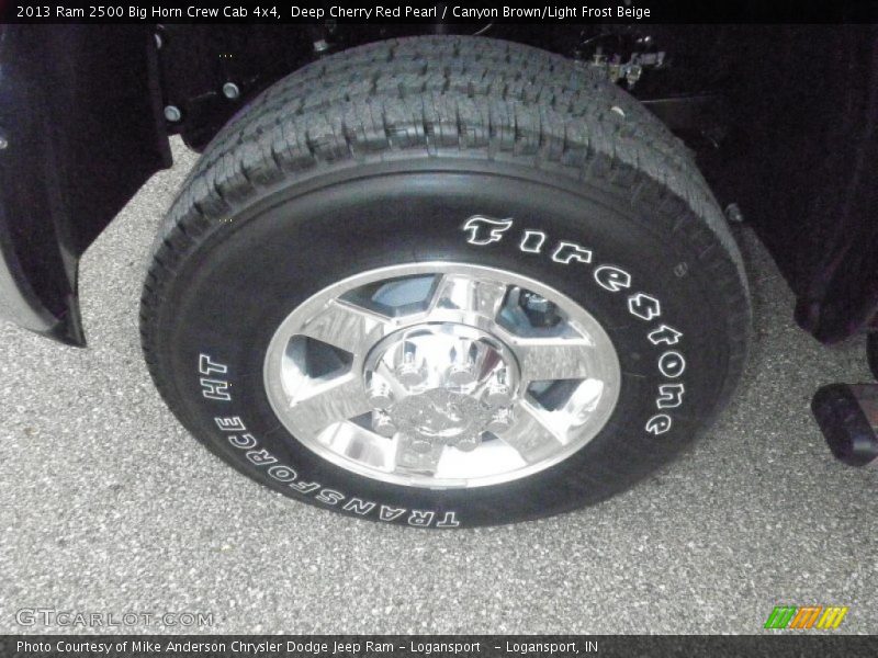 Deep Cherry Red Pearl / Canyon Brown/Light Frost Beige 2013 Ram 2500 Big Horn Crew Cab 4x4