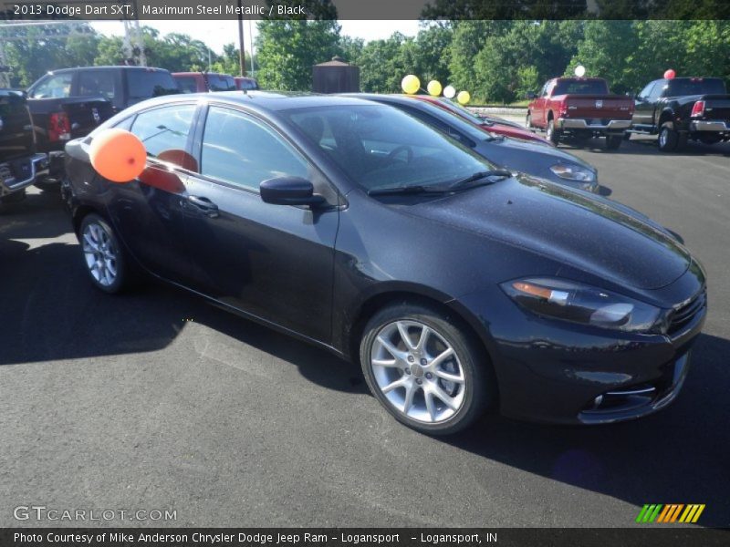 Maximum Steel Metallic / Black 2013 Dodge Dart SXT