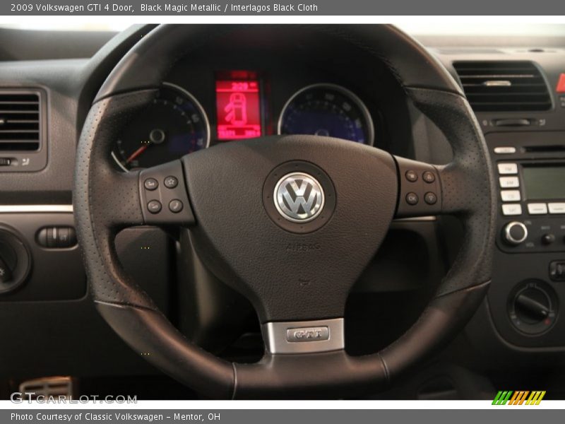 Black Magic Metallic / Interlagos Black Cloth 2009 Volkswagen GTI 4 Door