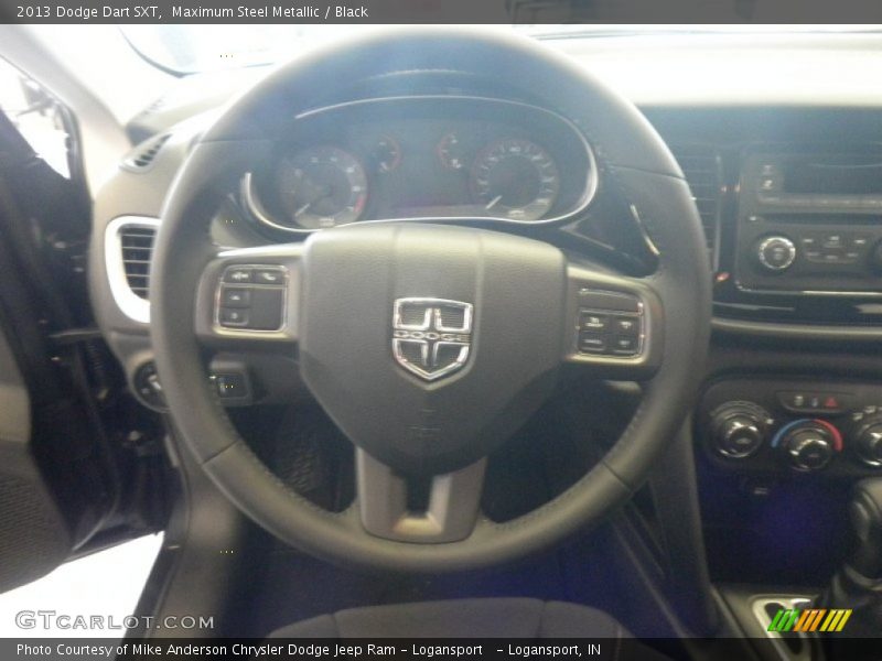 Maximum Steel Metallic / Black 2013 Dodge Dart SXT