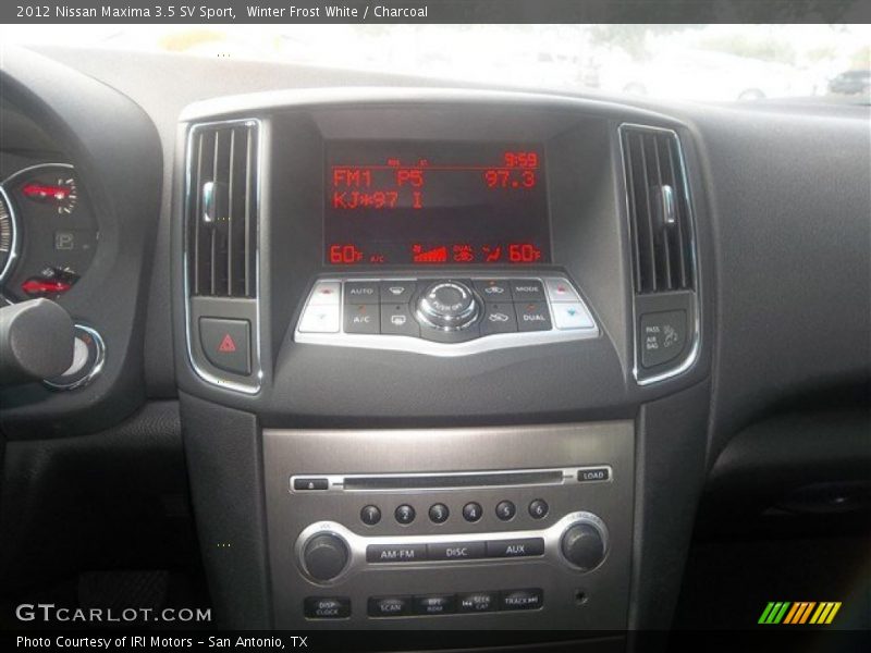 Winter Frost White / Charcoal 2012 Nissan Maxima 3.5 SV Sport