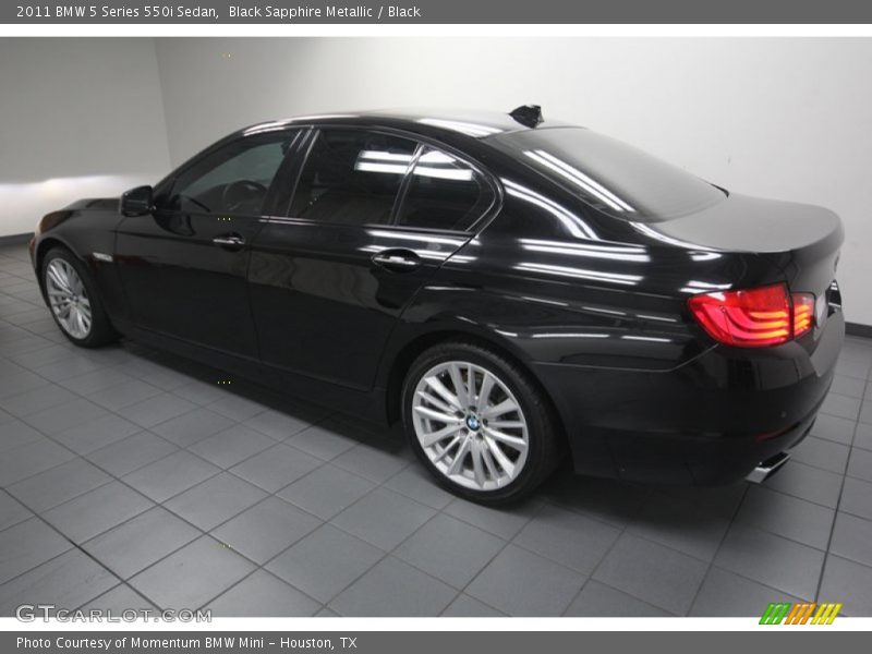 Black Sapphire Metallic / Black 2011 BMW 5 Series 550i Sedan