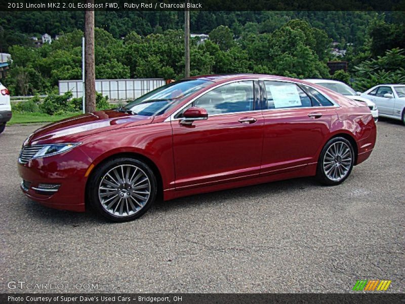 Ruby Red / Charcoal Black 2013 Lincoln MKZ 2.0L EcoBoost FWD