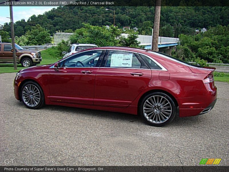 Ruby Red / Charcoal Black 2013 Lincoln MKZ 2.0L EcoBoost FWD