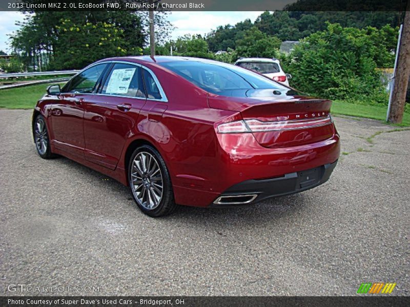 Ruby Red / Charcoal Black 2013 Lincoln MKZ 2.0L EcoBoost FWD