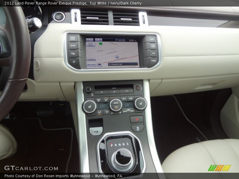 Fuji White / Ivory/Dark Cherry 2012 Land Rover Range Rover Evoque Prestige